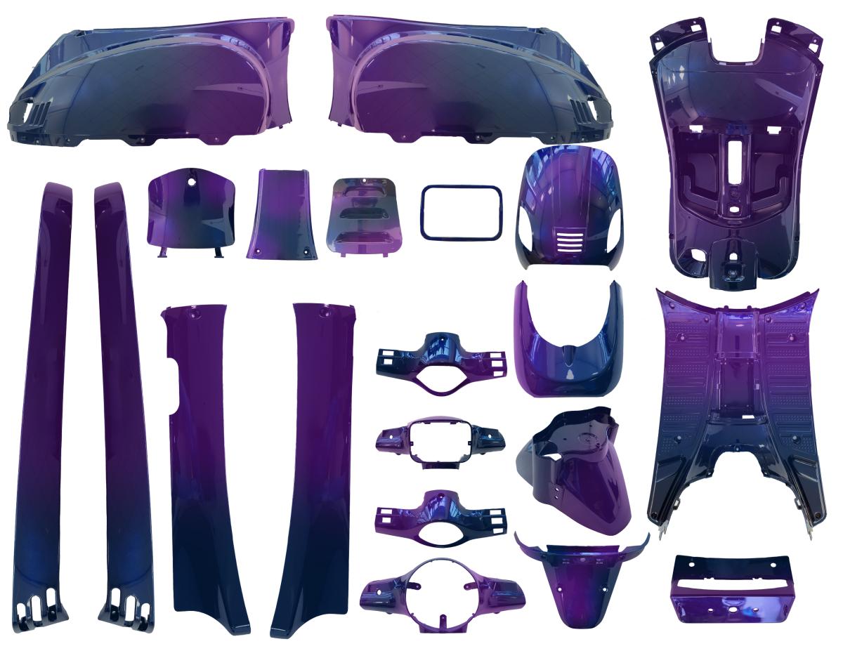 Kappenset 21 delig !ACTIEPRODUCT! voor o.a. LA SOURIS VESPELINI / AGM VX50 / BTC Riva / CHINA SCOOTER