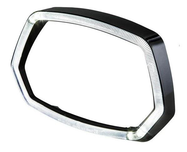 LED koplamprand carbon / mat / glans zwart Vespa Sprint / Primavera