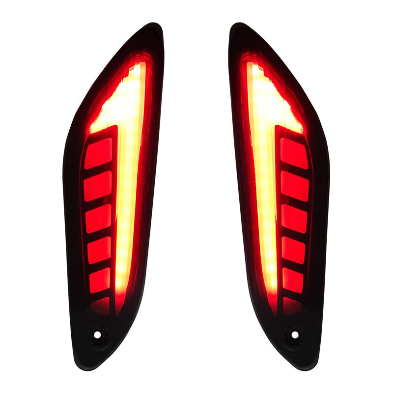 LED knipperlicht set Alpha matrix weglopend achter Vespa Sprint / Primavera
