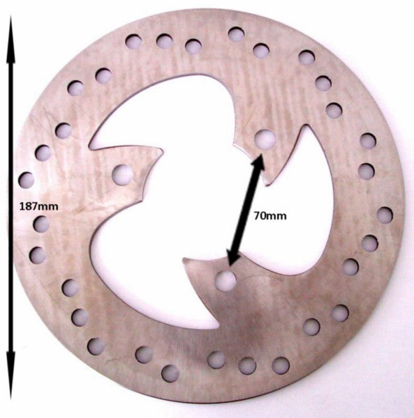 Remschijf DMP voor 190mm Peugeot Speedfight / Aerox / Buxy / Cpi / F12 / F15 / Mojito / Neo / Nrg / Rally / Speedake / Sr alle mod. / Sr Factory / Tgb / Typhoon / Viva