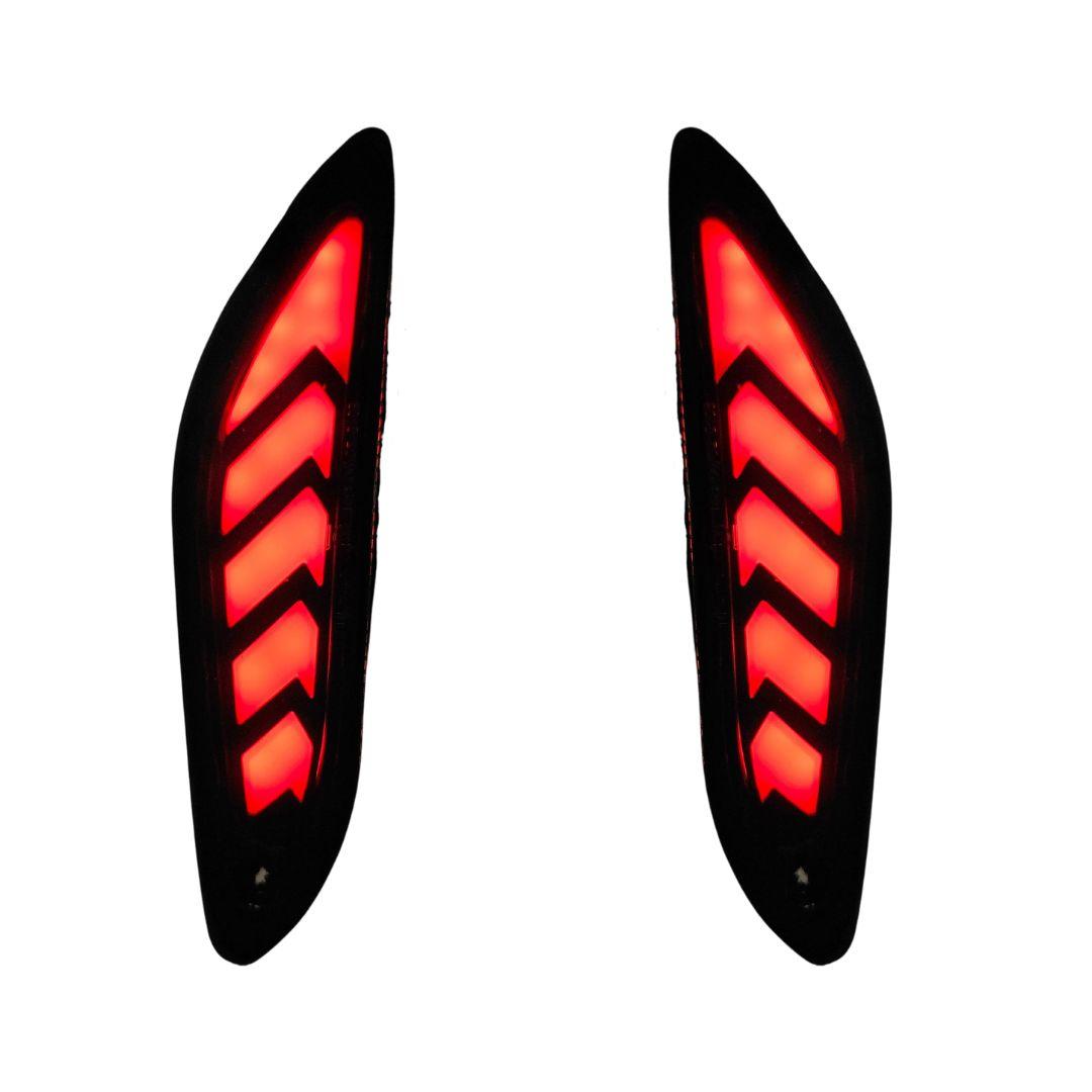 LED knipperlicht set E-Tron matrix weglopend achter Vespa Sprint / Primavera