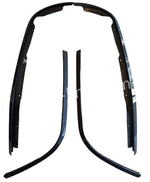 Sierlijsten set zwart / carbon 5 delig Vespa Sprint / Primavera / Elettrica