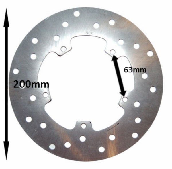 Remschijf DMP voor 200mm Vespa Et2 / Et4 / Fly / Lxv / Primavera / Sprint / Vespa Lx / Vespa S / Zip Sp / Zip2000sp