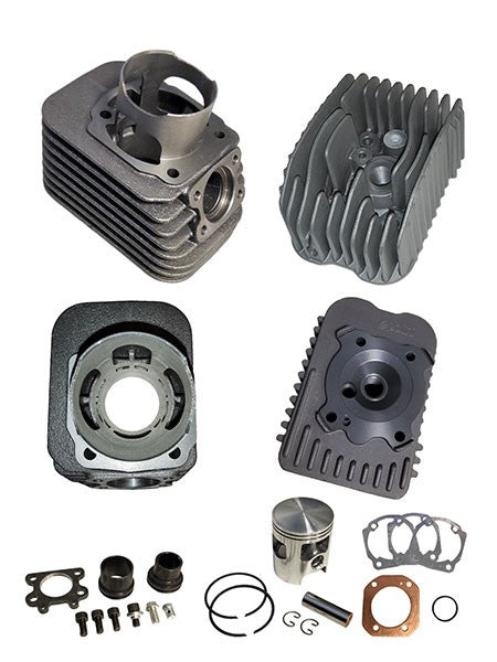 Cilinder met kop Polini 47mm p12 Bromfiets Vespa 140.0136