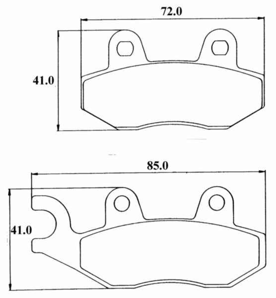 Remblokset Sbs voor Cello Allo / Fiddle / Fiddle 2 / Jet / Orbit / Symphony / Tgb / Tweet / Xpro 140hf