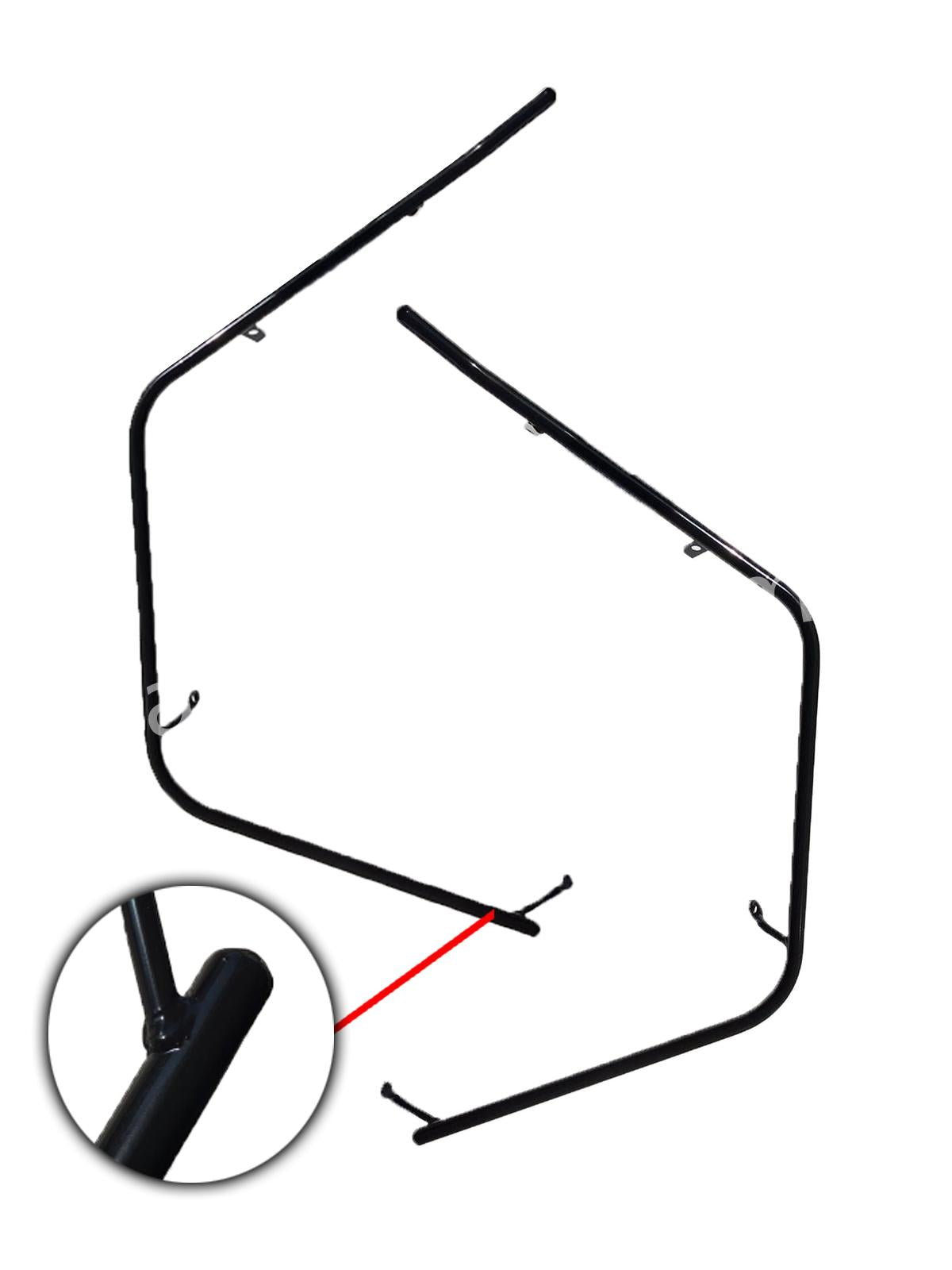 Voorvalbeugels glans zwart NIU N Serie