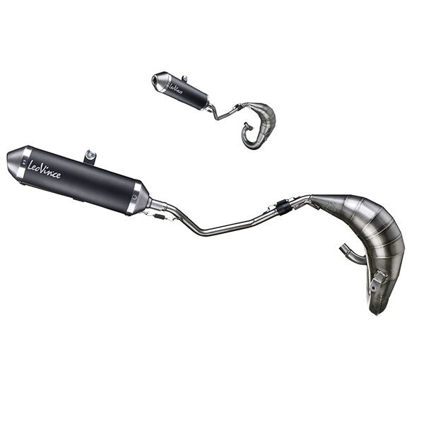 Uitlaat Leovince black edition Derbi drd / senda / sm