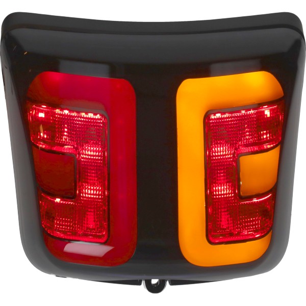 Achterlicht Vespa, GTS alle mod. GTS 125cc, 250cc, Super 300cc, en GTV Power1 led + raw tube matt vespa gts alle mod., gtv, gts 125cc, gts 250cc, gts super 300cc