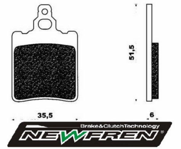 Remblokset Newfren achter Af / Rs Ot / Rs 1999 / Rx / Tuareg / fd0048