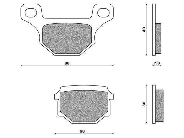 Remblokset Newfren 507 / Gpr / Rieju / Rs2 / Rs50 / fd0077