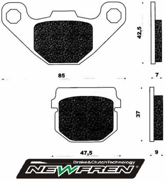 Remblokset Newfren Address / Buxy Rs / Cpi / Kisbee 4 takt Rush / Speedake / Tgb / fd0085
