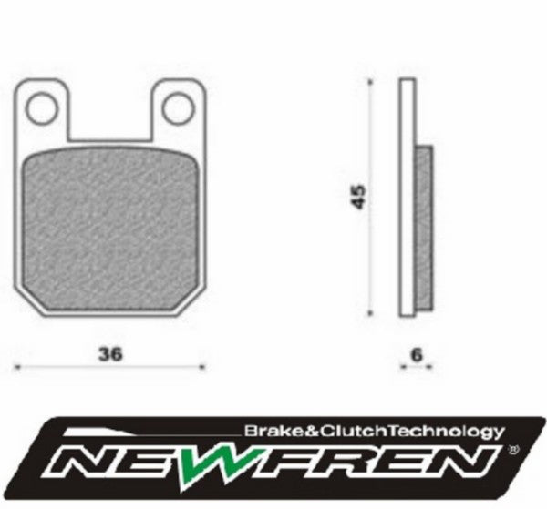 Remblokset Newfren model Ajp Dragster / Gpr / Katana / Ludix / Predator / Rx / Speedfight fd0094 / Hunter