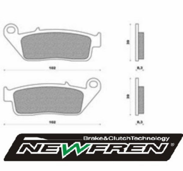 Remblokset Newfren Adv350 / BMW C sport 650 ie 4T LC euro 4 va 2016 / Sh350 / Burgman 650 / Geopolis / Grand Dink / fd0132