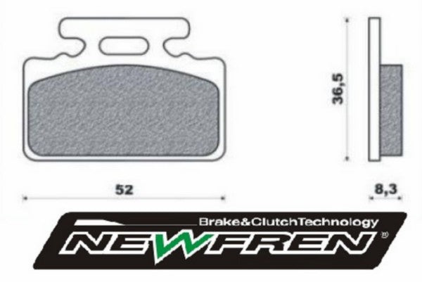 Remblokset Newfren voor Agm Goccia / Mio / Tonik / Yup / fd0139