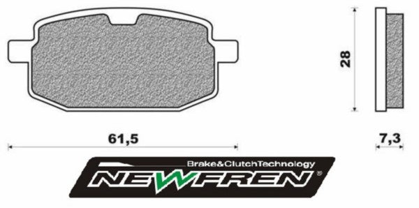 Remblokset Newfren Arriva / Big Max / BTC Old Classic / Dax / Jog / Monkey / V Clic / fd0175