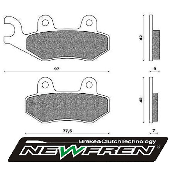 Remblokset Newfren Kymco Like / People S / Vitality / fd0230