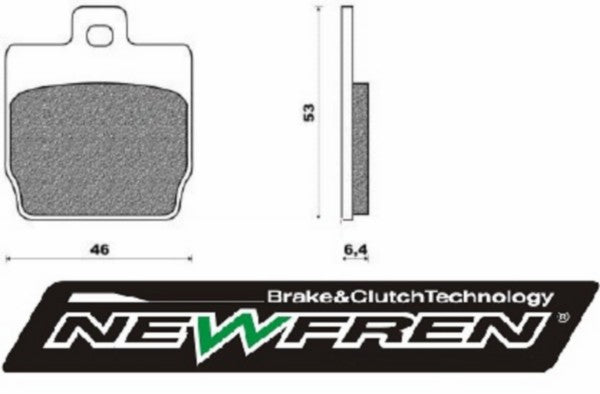 Remblokset Newfren achter Yamaha Aerox fd0251