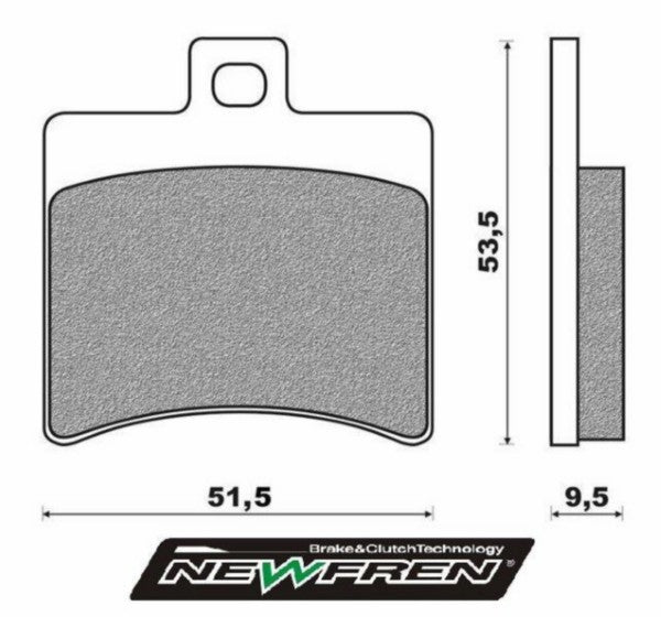 Remblokset Newfren achter Aprilia Sr2000 / Sr2000 Ditech / fd0267