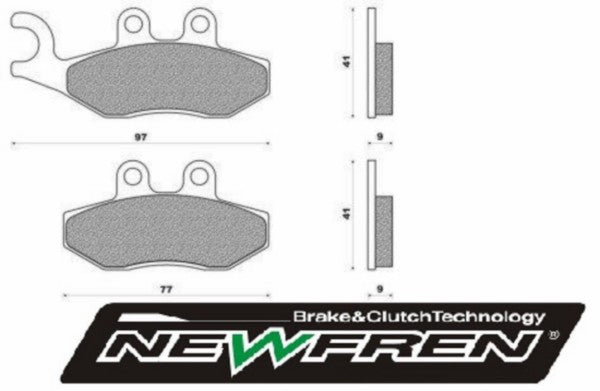 Remblokset Newfren Mp3 / Sprint 125 4 takt Agility Rs / Dna Rst / Fly, fly new 2012 / Gts alle mod. / Gtv / Liberty rst / Primavera / Runner Rst / Sprint / fd0330