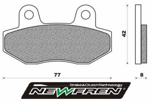 Remblokset Newfren voor Agm VX50 / China Lx Napoli / Gts Toscana / Mbx / Nsr / Speedfight 3 / Vx50 / fd0358