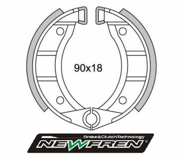 Remsegmentset Newfren Bravo / Ciao / Si / gf0151