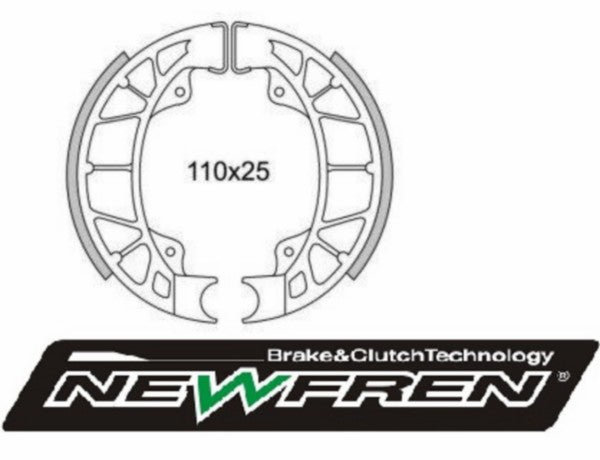 Remsegmentset Newfren groot Vespa Et2 / Et4 / Lx / Mojito