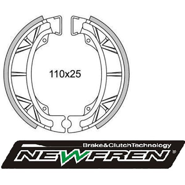 Remsegmentset newfren Peugeot Kisbee / Tweet / Cello Allo / Fiddle / Ludix / Orbit / Sco China 4takt / gf1043