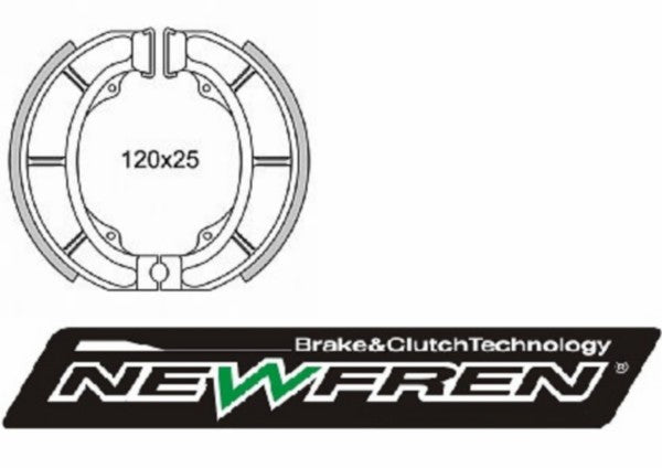 Remsegment Newfren Derbi Address / Atlantis / Cp50 / Hunter / Vamos / gf1233