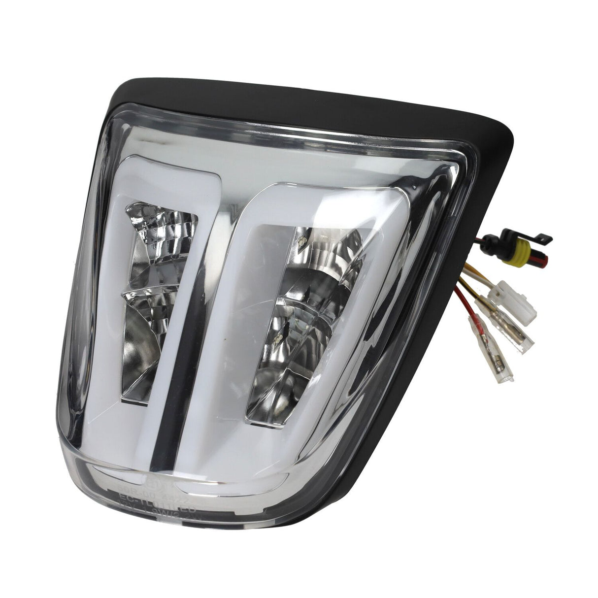 Achterlicht Vespa Primavera, Sprint Power 1 LED matt zwart helder glas