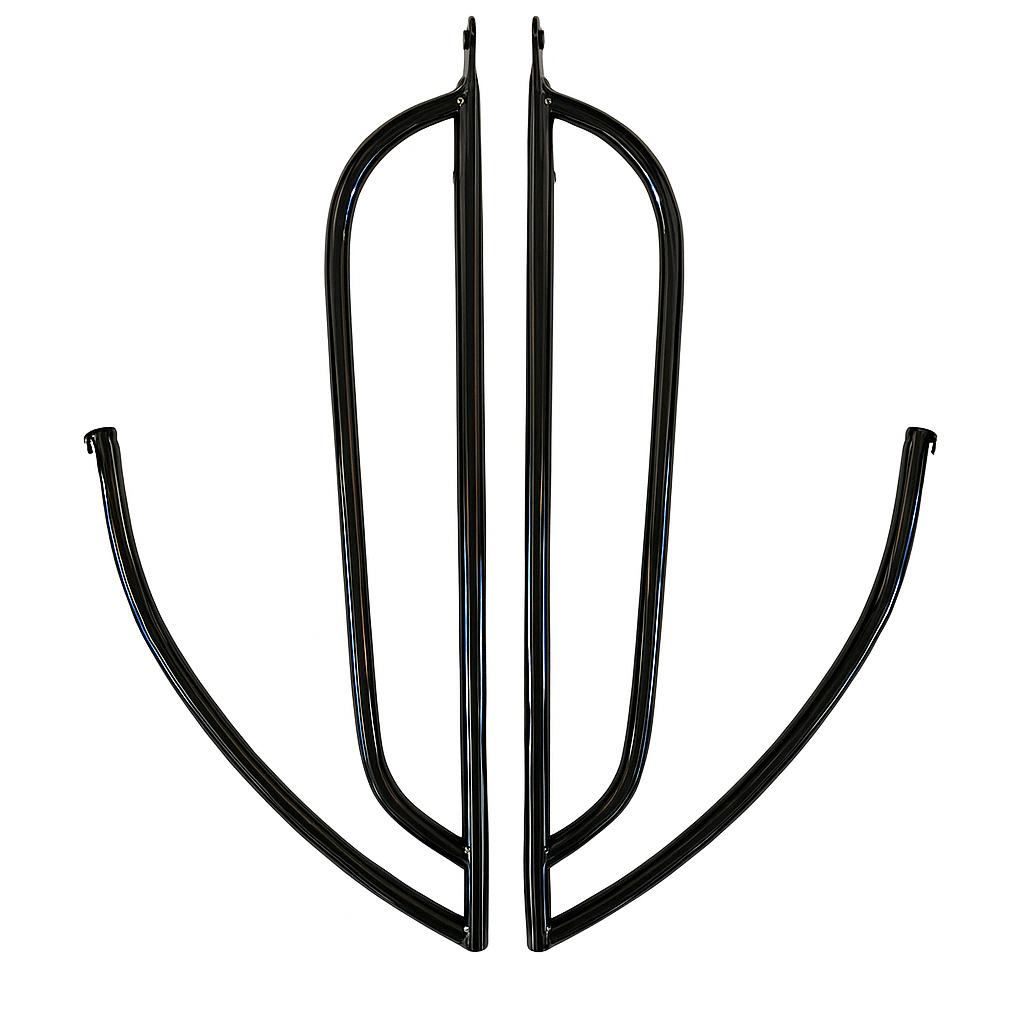 Achtervalbeugels origineel mat / glans zwart Vespa Sprint / Primavera / Elettrica