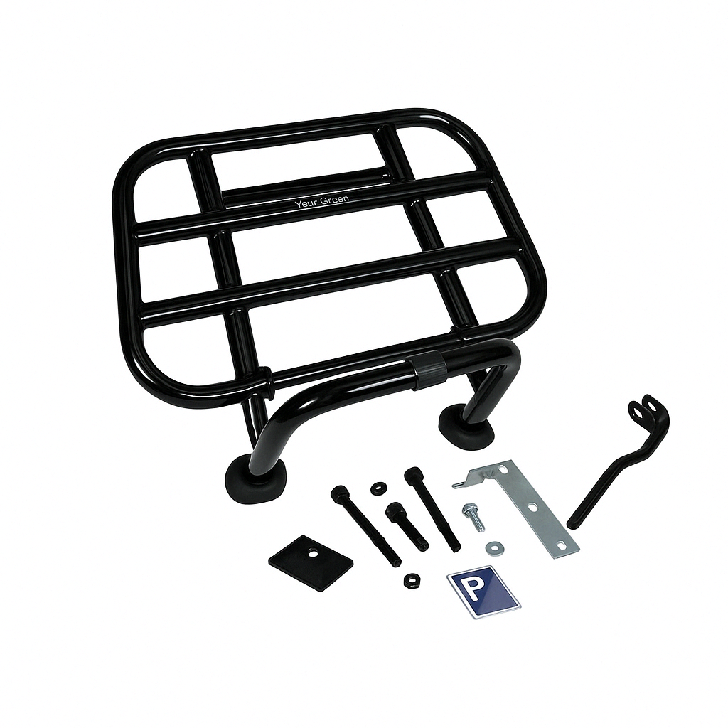 Voorklapdrager origineel mat / glans zwart / chrome Vespa Sprint / Primavera / Elettrica