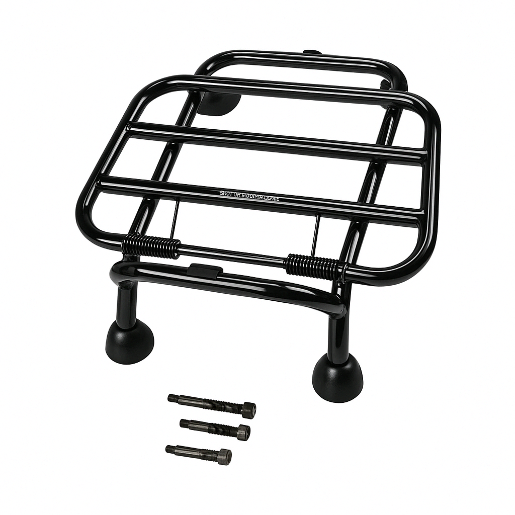 Voorklapdrager origineel mat / glans zwart / chrome Vespa GTS <2019