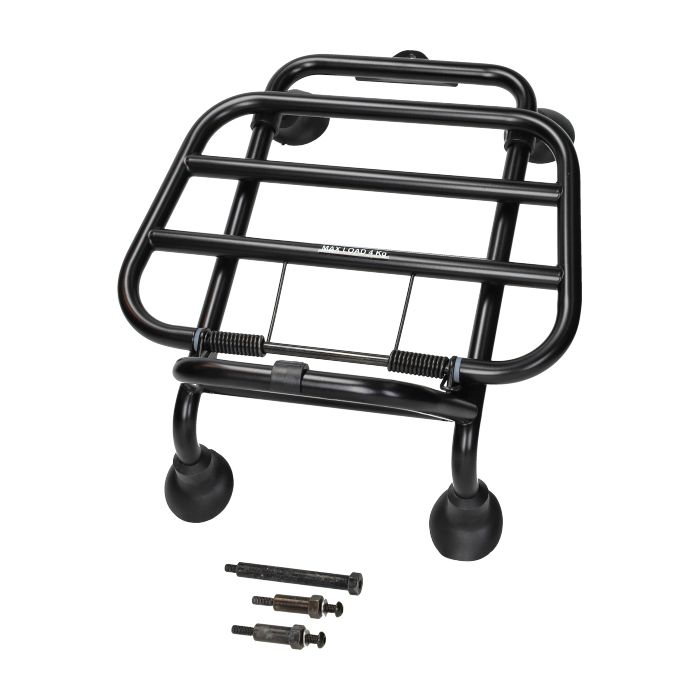 Voorklapdrager origineel mat zwart / chrome Vespa GTS HPE 2019>