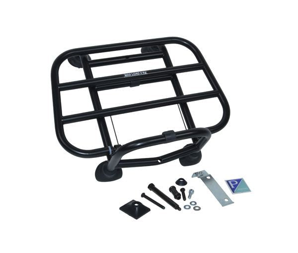 Voorklapdrager origineel mat / glans zwart / chrome Vespa Sprint / Primavera / Elettrica