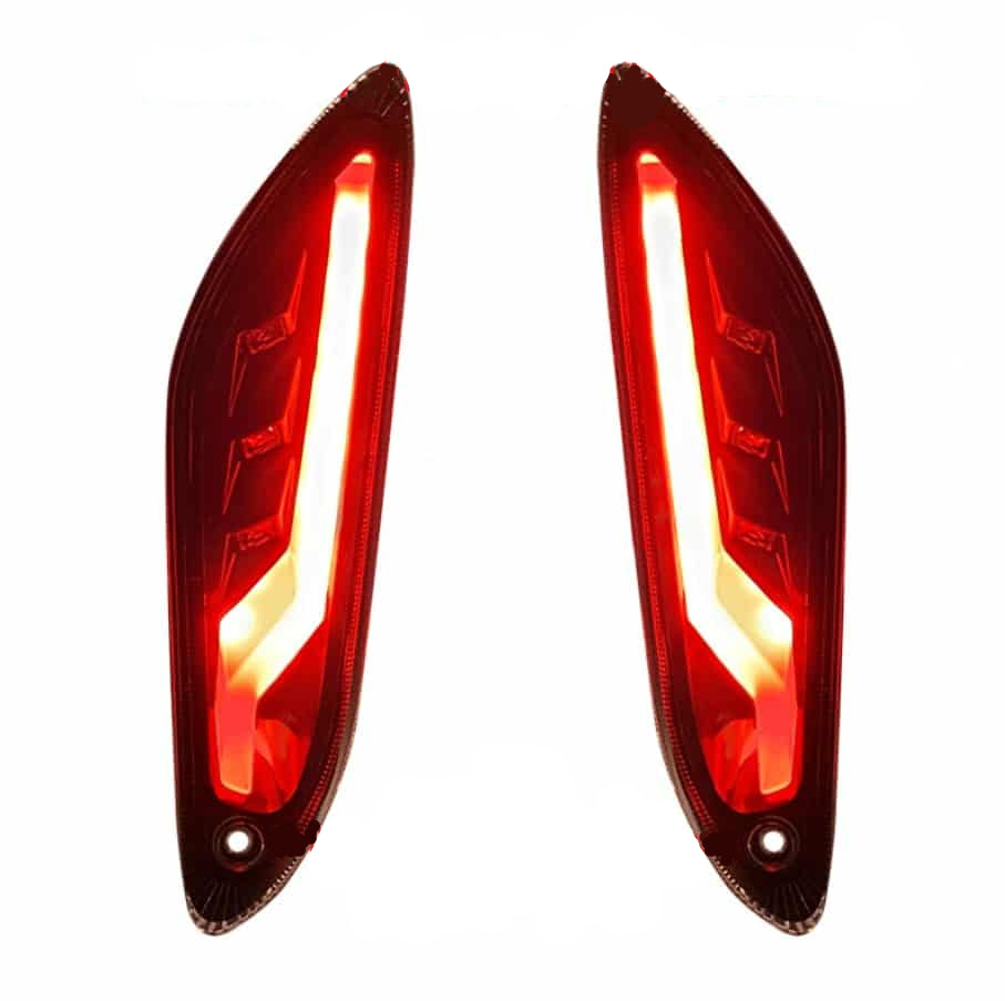 LED knipperlichten set LEVEL 10 MATRIX FLOW (weglopend) achter Vespa Sprint / Primavera