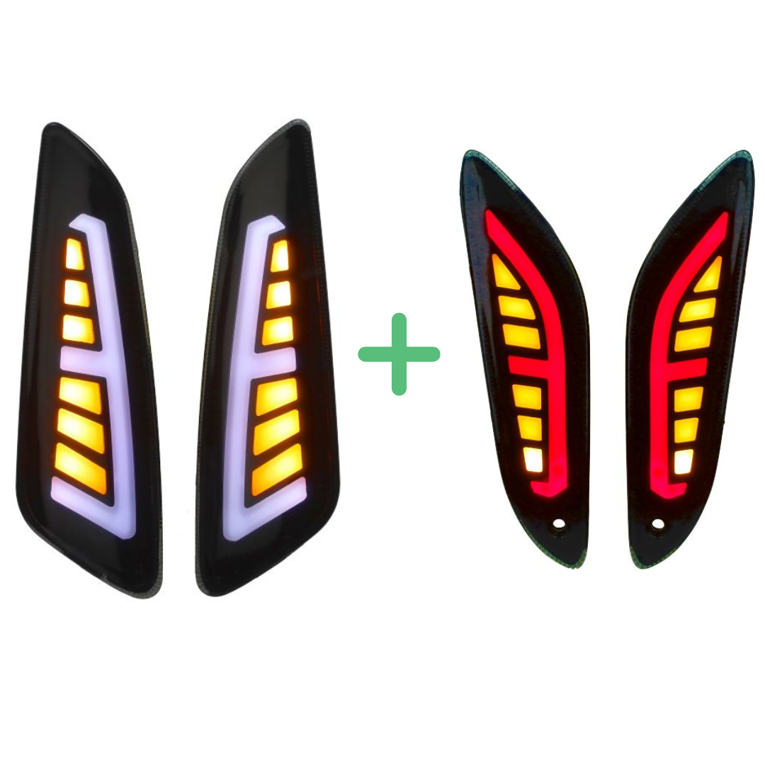 Knipperlichtset power1 LED Voor/Achter smoke Vespa Sprint/Primavera