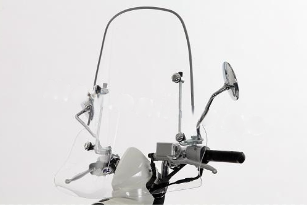 Windscherm hoog helder (transparant) Sym Mio ORIGINEEL