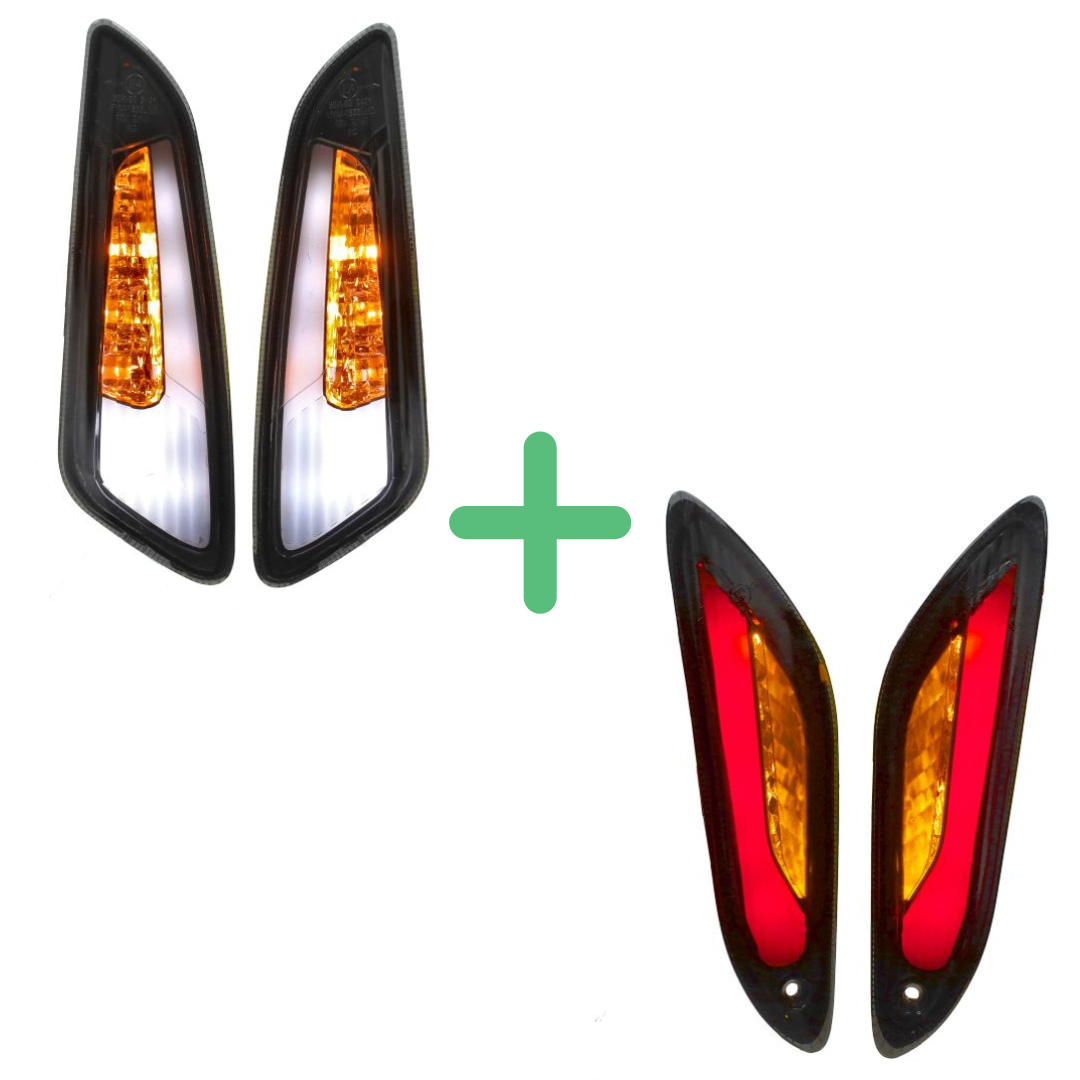 LED knipperlicht set tube knipperend voor / achter Vespa Sprint / Primavera