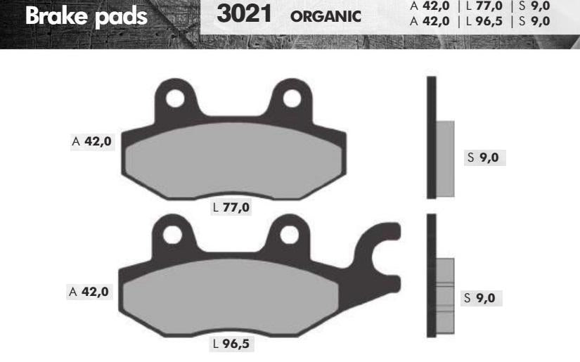 REMBLOKSET BRENTA BR3021 AGILITY 16, NEW DINK, IVA S3 S5 (E-MARK)