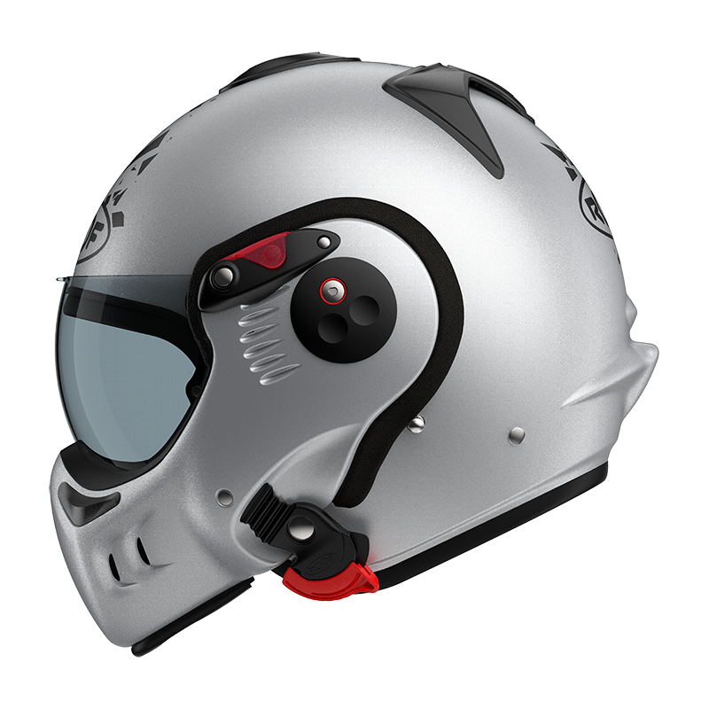 Roof Boxer V8 Alpha Blackstar Silver Helm