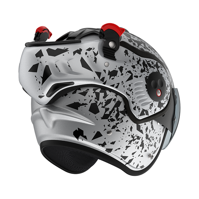 Roof Boxer V8 Alpha Blackstar Silver Helm