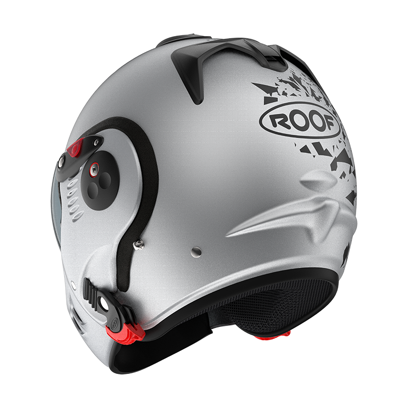 Roof Boxer V8 Alpha Blackstar Silver Helm