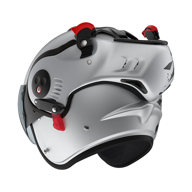 Roof Boxer V8 Alpha Blackstar Silver Helm