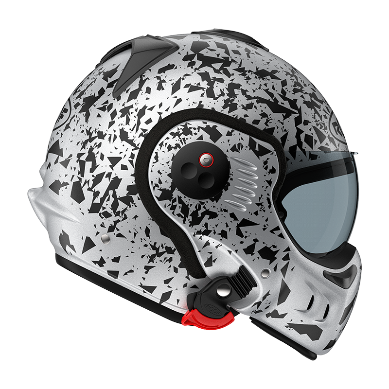 Roof Boxer V8 Alpha Blackstar Silver Helm