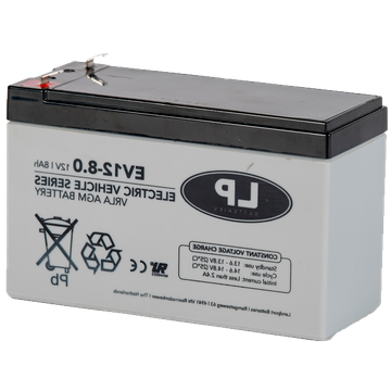 LP Batteries EV12-8 VRLA AGM Accu 12V 8Ah T1