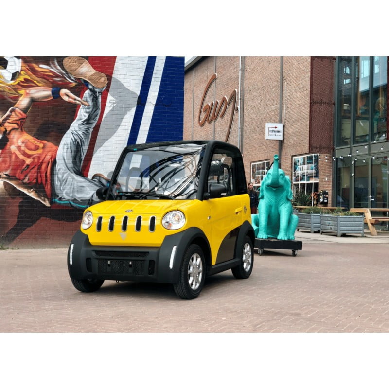 MOVE Citycar Brommobiel 45 km/h Geel