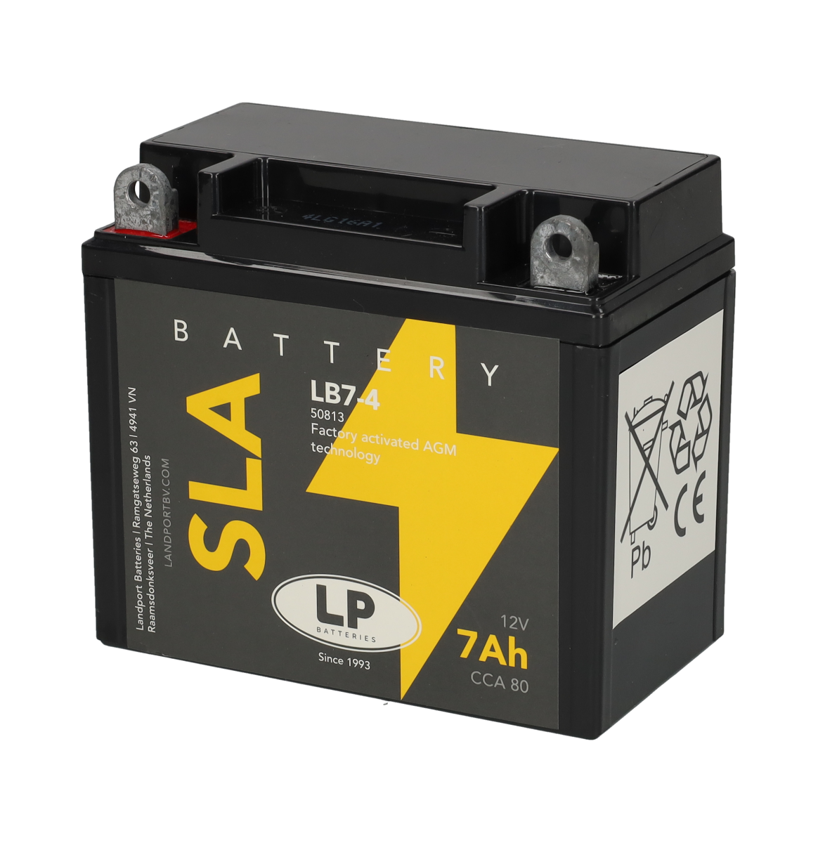Accu YB7-4 / LB7-4 voor Scooter en Brommer