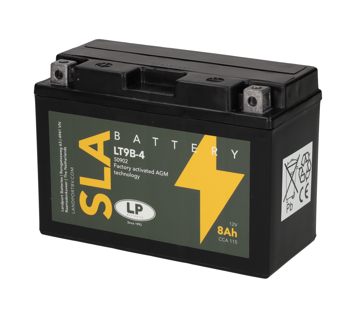 Landport SLA Accu YT9B-4 / LT9B-4 12V 8Ah