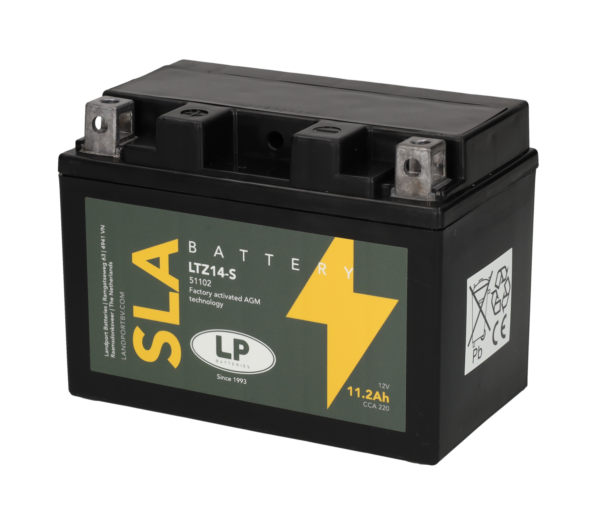 SLA Accu YTZ14-S / LTZ14-S 12V 11,2Ah