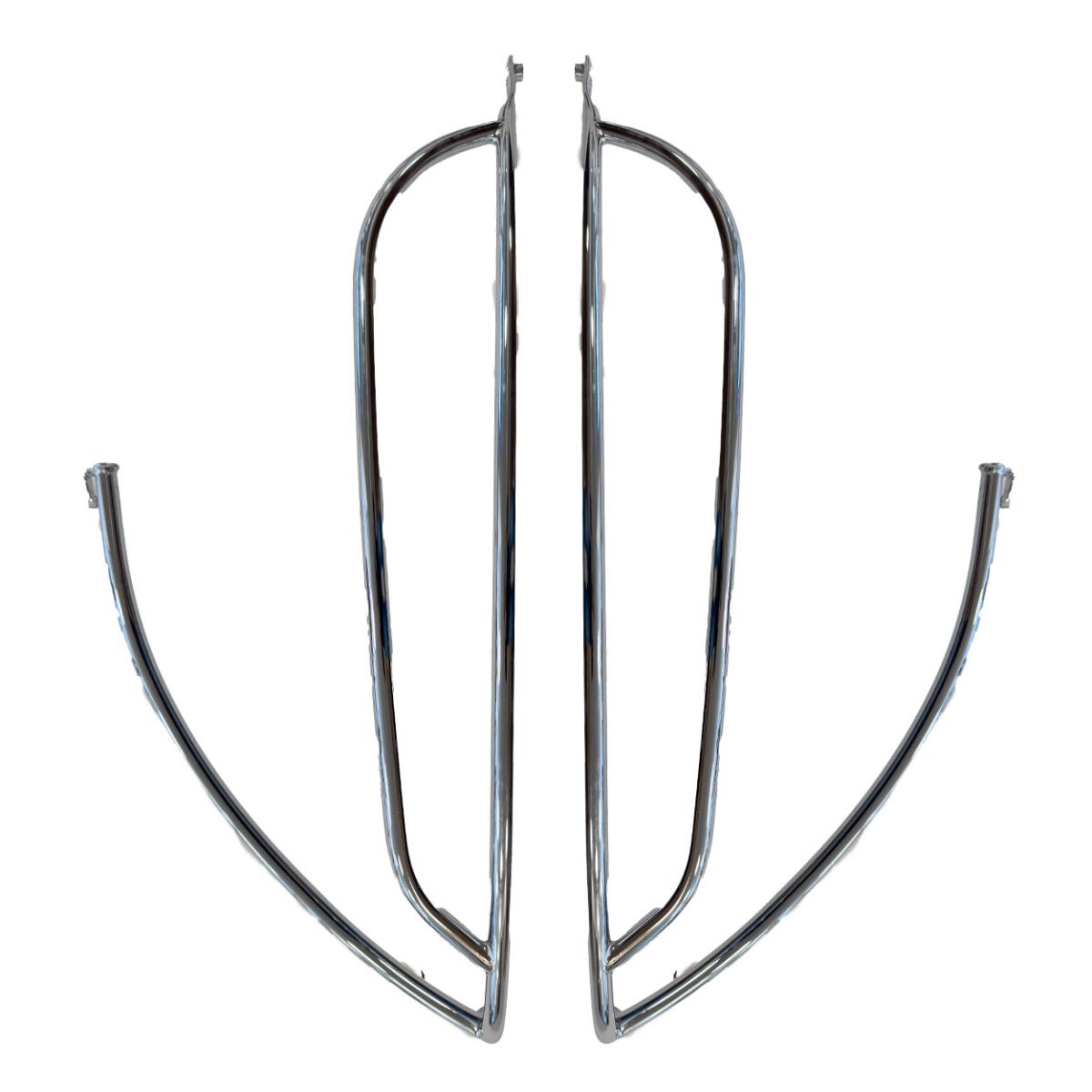 Achtervalbeugels origineel mat / glans zwart Vespa Sprint / Primavera / Elettrica